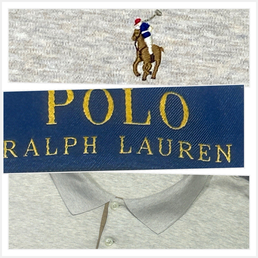 Polo Ralph Lauren‎ Men's XXL- TTG Heather Tan Long Sleeve Button Up Polo Shirt